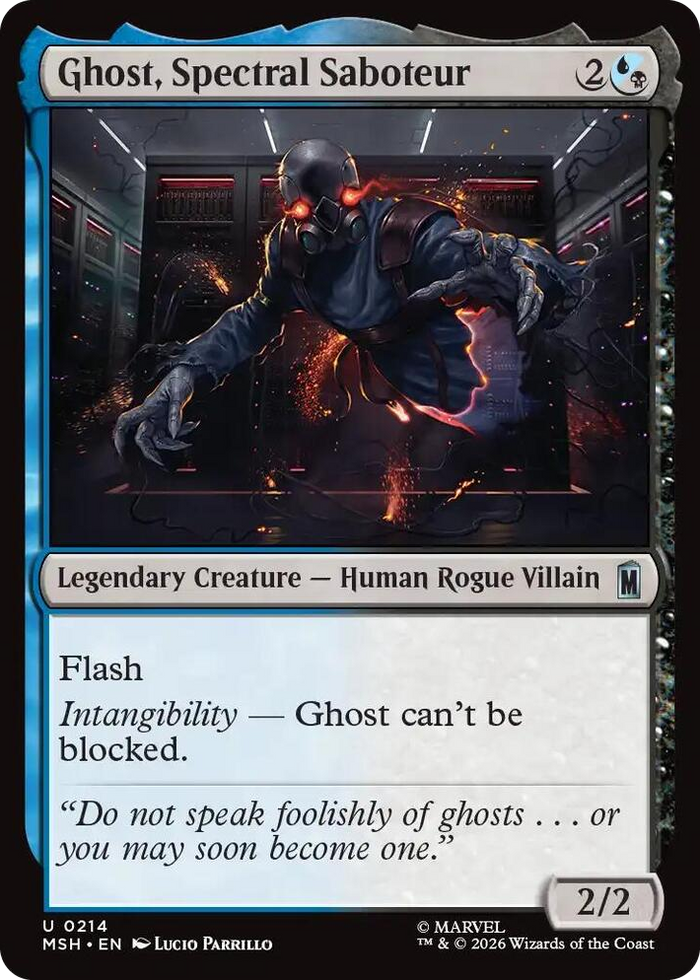 Ghost, Spectral Saboteur #214 U - Marvel Super Heroes Pokemon card