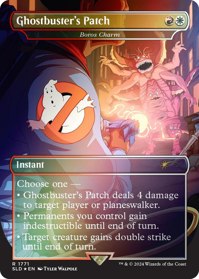 Ghostbuster's Patch - Boros Charm (Rainbow Foil) #1771 R - Secret Lair Drop Series Pokemon card