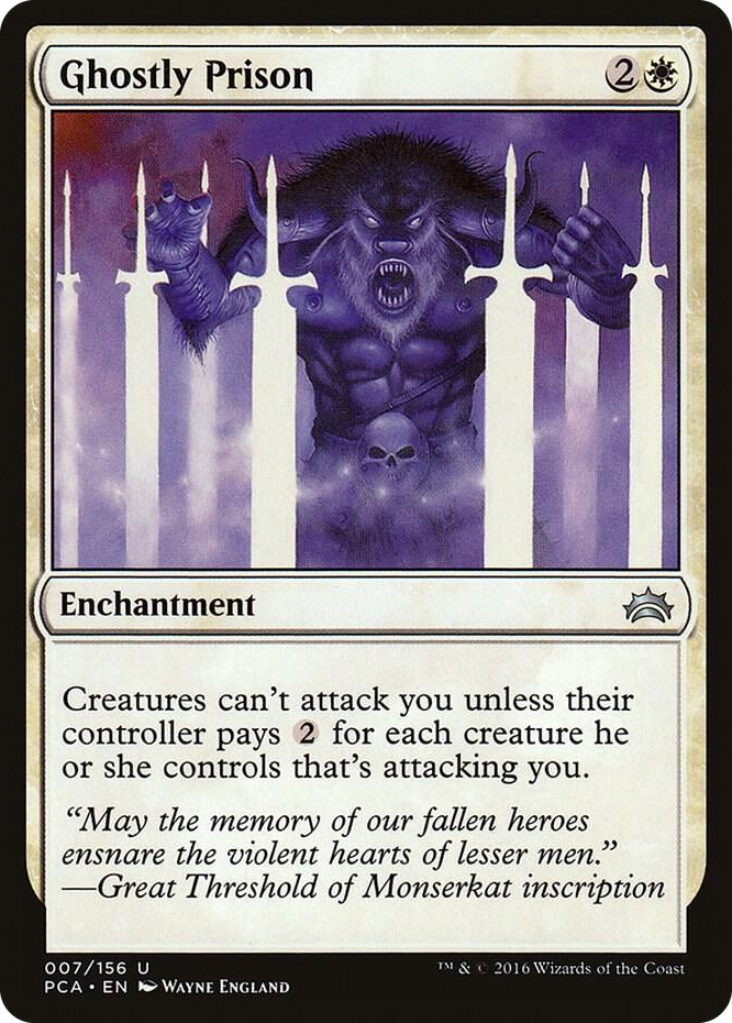 Ghostly Prison #7 U - Planechase Anthology Pokemon card