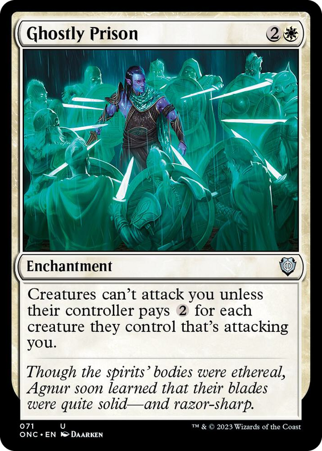 0071 Ghostly Prison U Commander: Phyrexia: All Will Be One