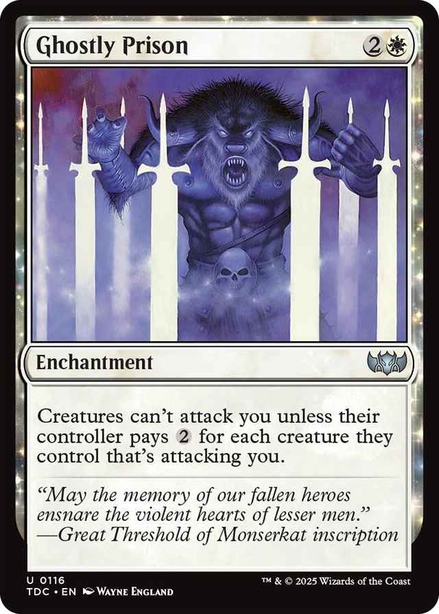 0116 Ghostly Prison U Commander: Tarkir: Dragonstorm