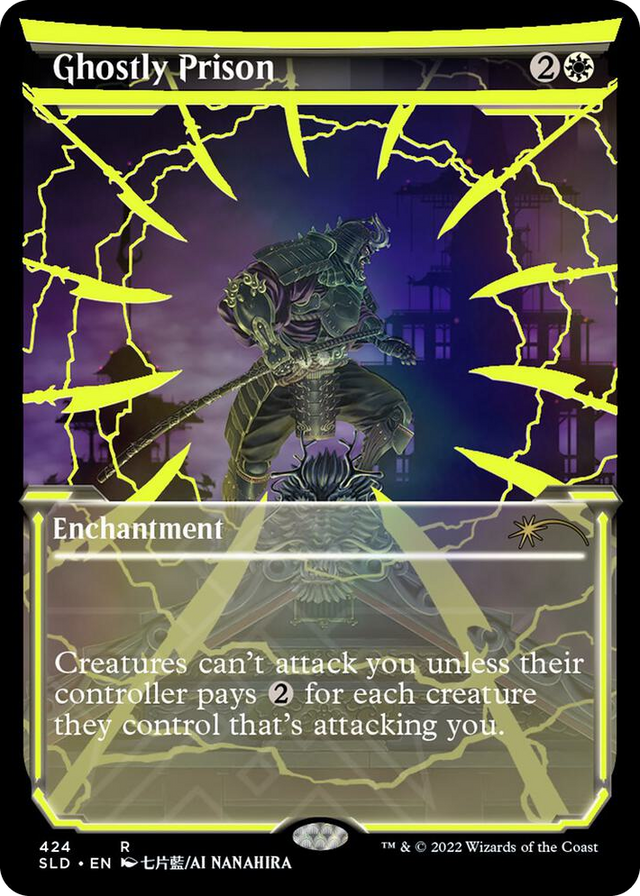 0424 Ghostly Prison (Neon Yellow) R Secret Lair Drop Series