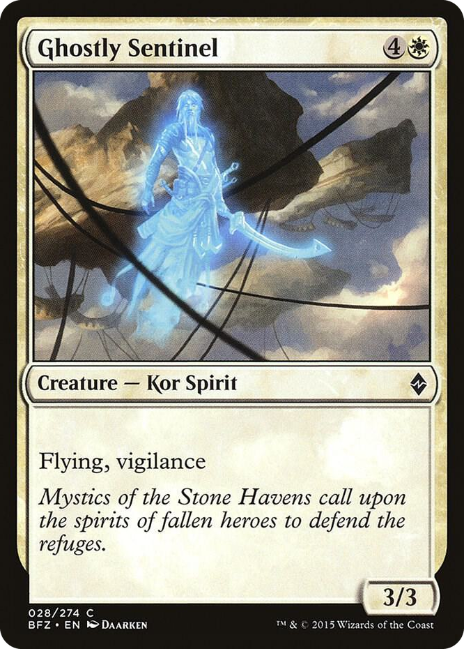 Ghostly Sentinel #28 C - Battle for Zendikar Pokemon card