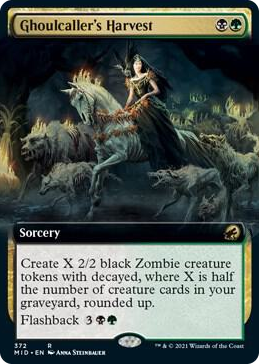 0372 Ghoulcaller's Harvest (Extended Art) R Innistrad: Midnight Hunt