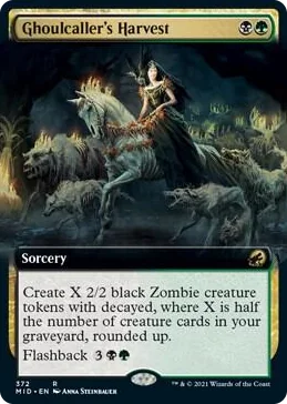 0372 Ghoulcaller's Harvest (Extended Art) R Innistrad: Midnight Hunt