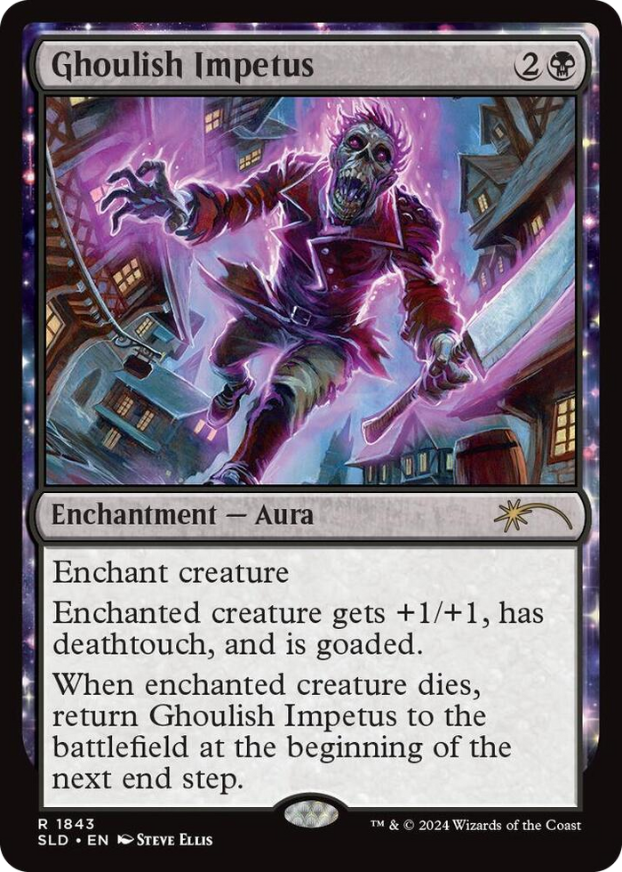 Ghoulish Impetus #1843 R - Secret Lair Drop Series Pokemon card