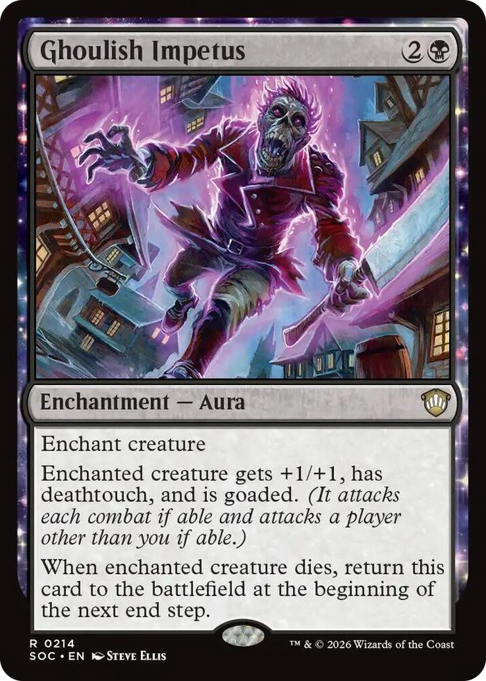 Ghoulish Impetus #214 R - Commander: Secrets of Strixhaven Pokemon card