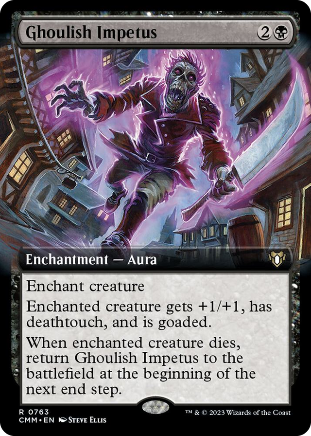 0763 Ghoulish Impetus (Extended Art) R Commander Masters