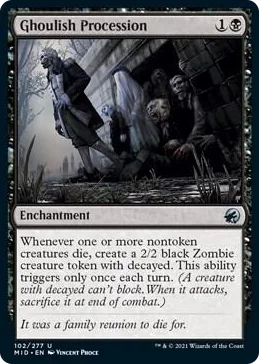 0102 Ghoulish Procession U Innistrad: Midnight Hunt