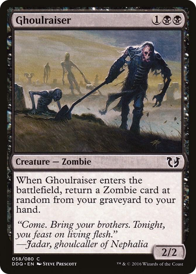 Ghoulraiser #58 C - Duel Decks: Blessed vs. Cursed Pokemon card