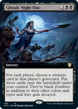 0057 Ghouls' Night Out (Extended Art) R Commander: Innistrad: Midnight Hunt