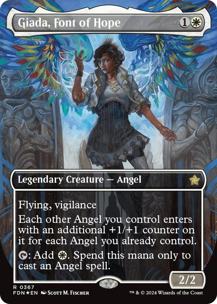 0367 Giada, Font of Hope (Borderless) (Mana Foil) R Foundations