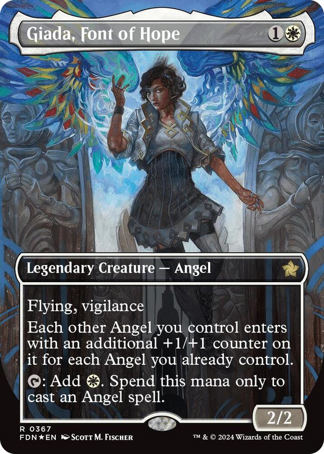 0367 Giada, Font of Hope (Borderless) (Mana Foil) R Foundations