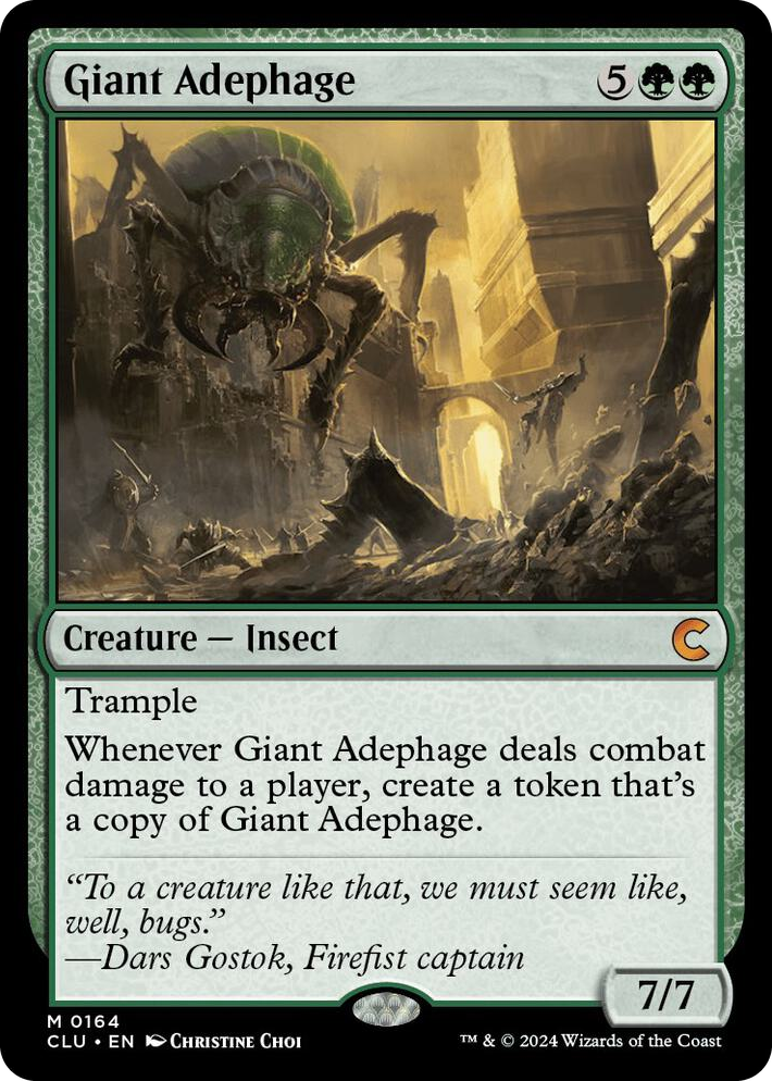 0164 Giant Adephage M Ravnica: Clue Edition
