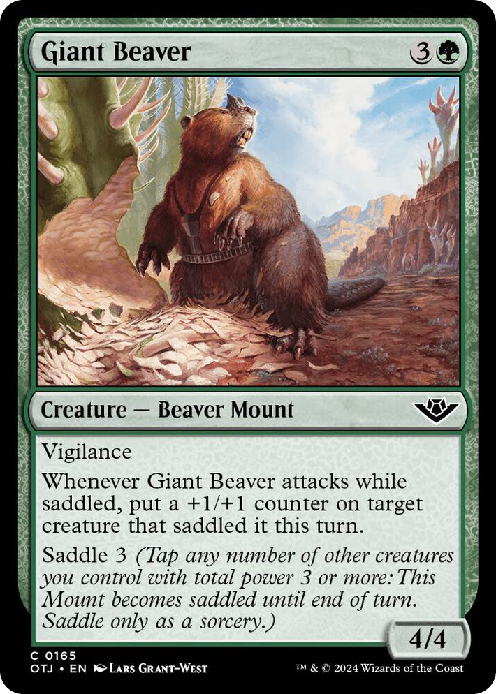 0165 Giant Beaver C Outlaws of Thunder Junction