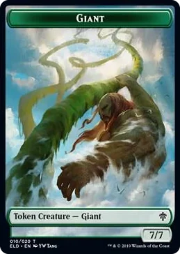 0010 Giant // Food (016) Double-Sided Token T Throne of Eldraine
