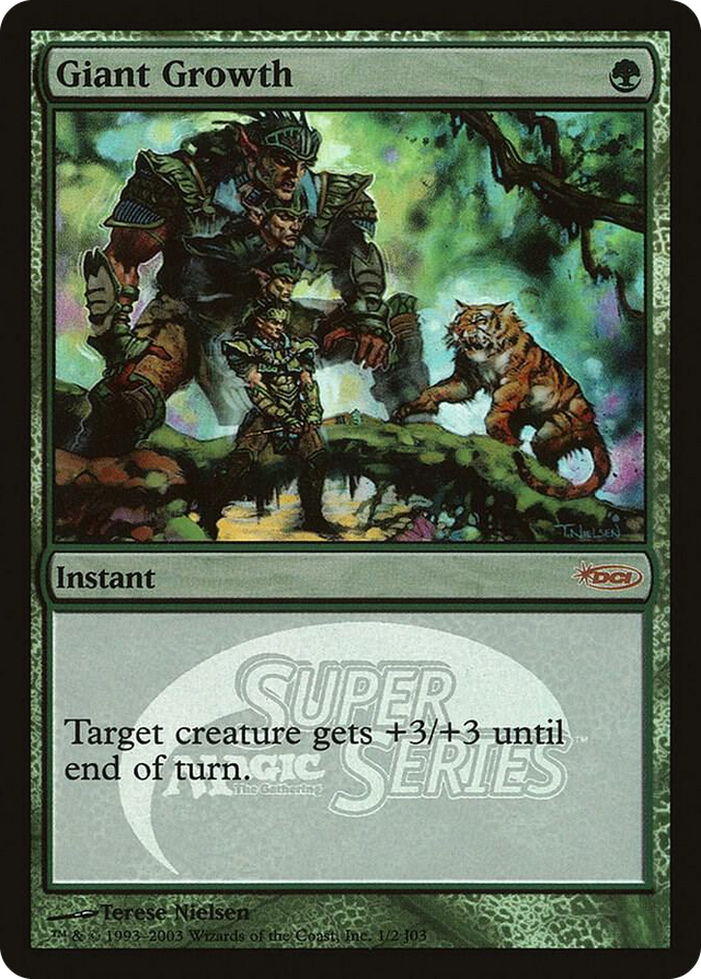 0001 Giant Growth (Junior Super Series) P Junior Series Promos
