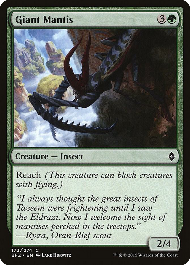 0173 Giant Mantis C Battle for Zendikar