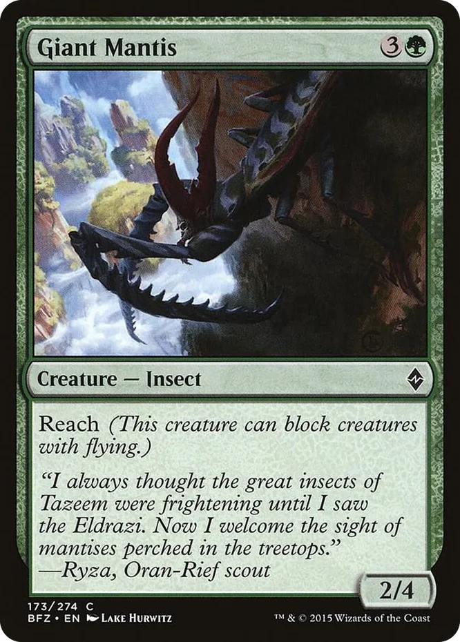 0173 Giant Mantis C Battle for Zendikar