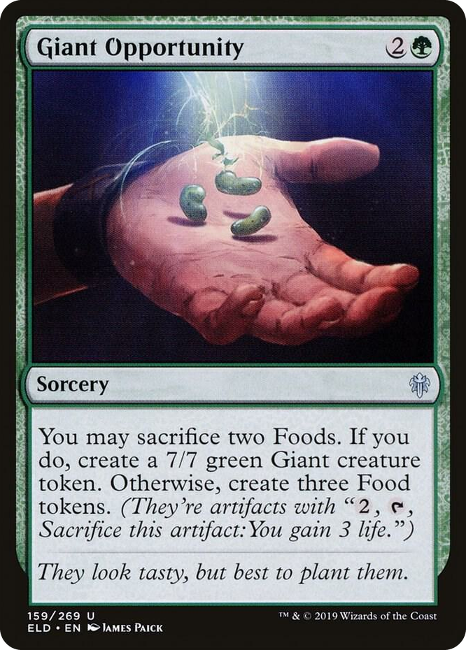 0159 Giant Opportunity U Throne of Eldraine