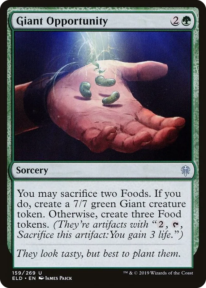 0159 Giant Opportunity U Throne of Eldraine