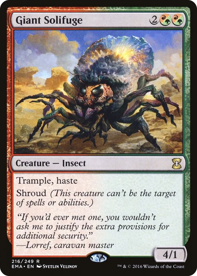 Giant Solifuge #216 R - Eternal Masters Pokemon card