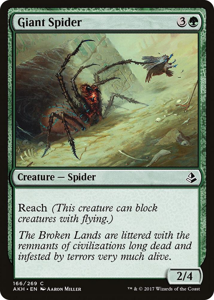 Giant Spider #166 C - Amonkhet Pokemon card