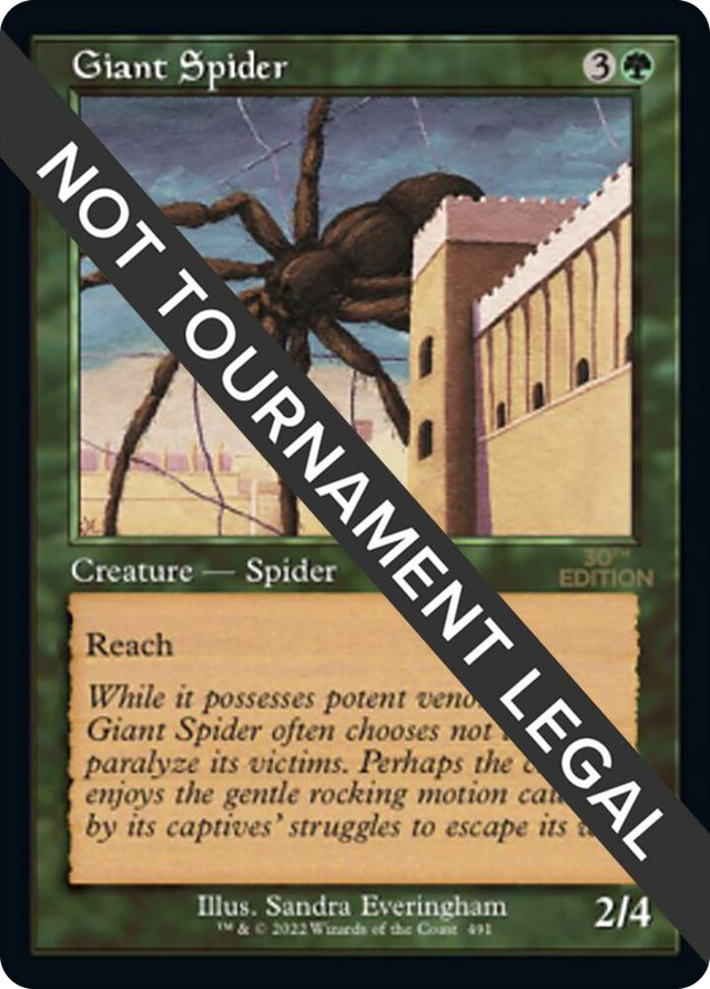 0491 Giant Spider (Retro Frame) C 30th Anniversary Edition