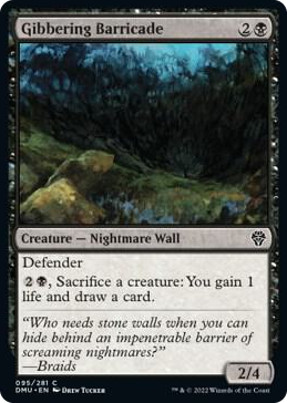 0095 Gibbering Barricade C Dominaria United