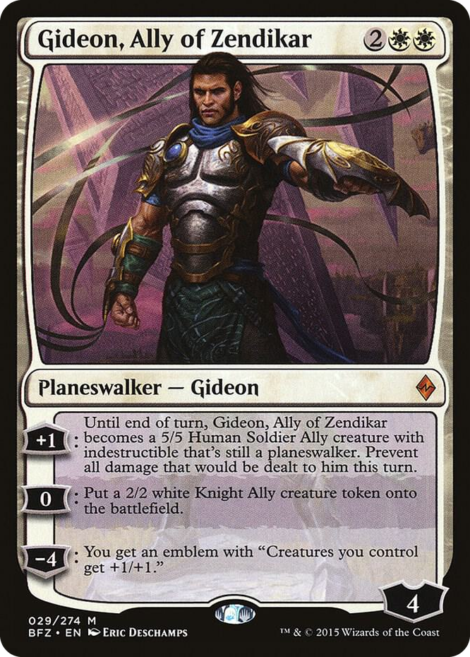 Gideon, Ally of Zendikar #29 M - Battle for Zendikar Pokemon card