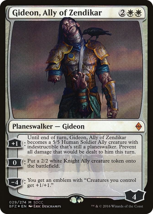 0029 Gideon, Ally of Zendikar (SDCC 2016 Exclusive) P Media Promos