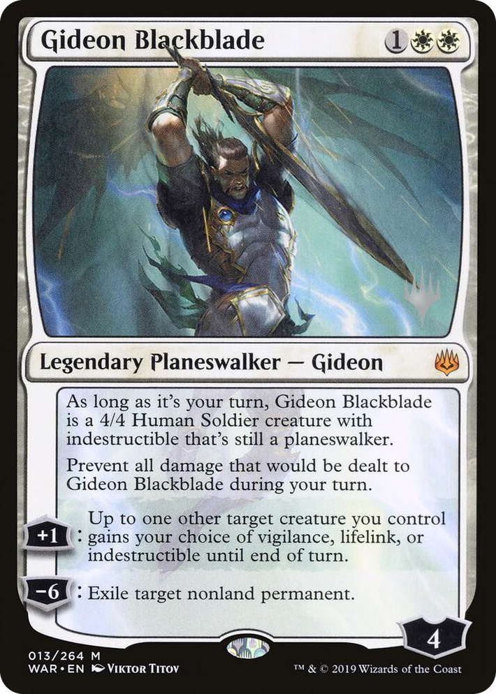 0013 Gideon Blackblade M Promo Pack: Throne of Eldraine