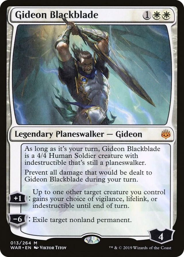 0013 Gideon Blackblade M War of the Spark