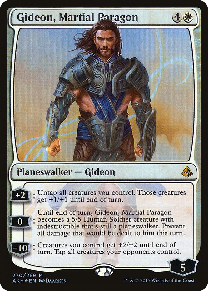 Gideon, Martial Paragon #270 M - Amonkhet Pokemon card