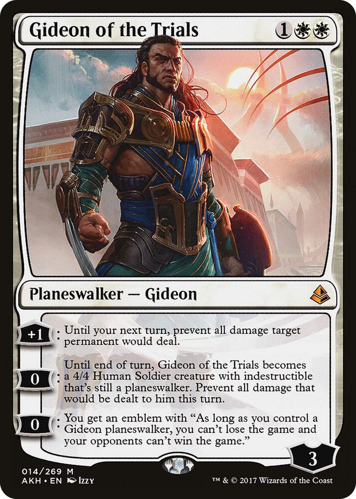 Gideon of the Trials #14 M - Amonkhet Pokemon card