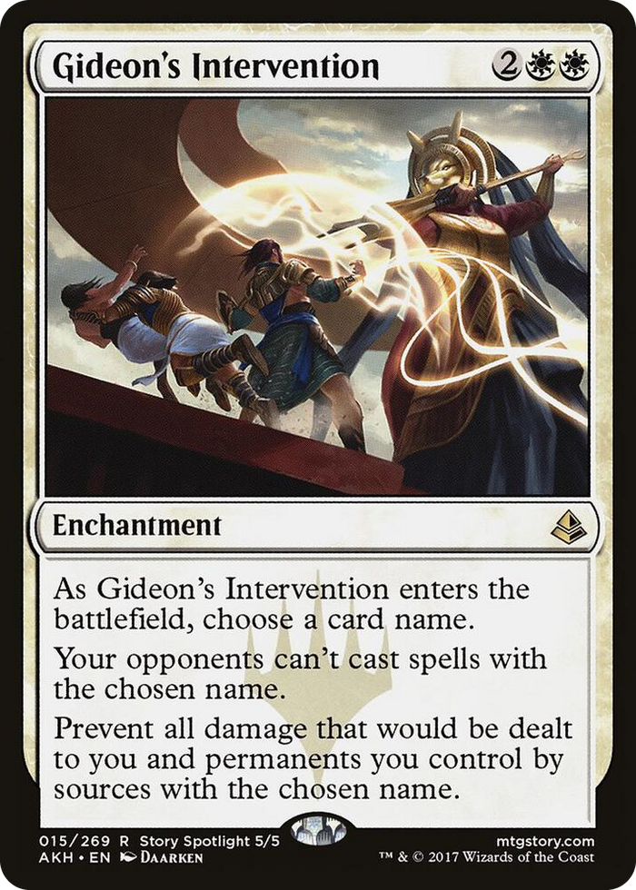 Gideon's Intervention #15 R - Amonkhet Pokemon card