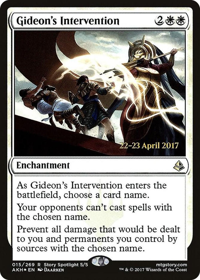 0015 Gideon's Intervention R Prerelease Cards
