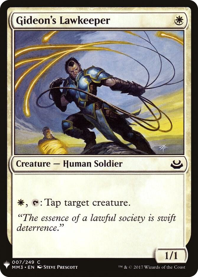 Gideon's Lawkeeper #7 C - The List Reprints Pokemon card