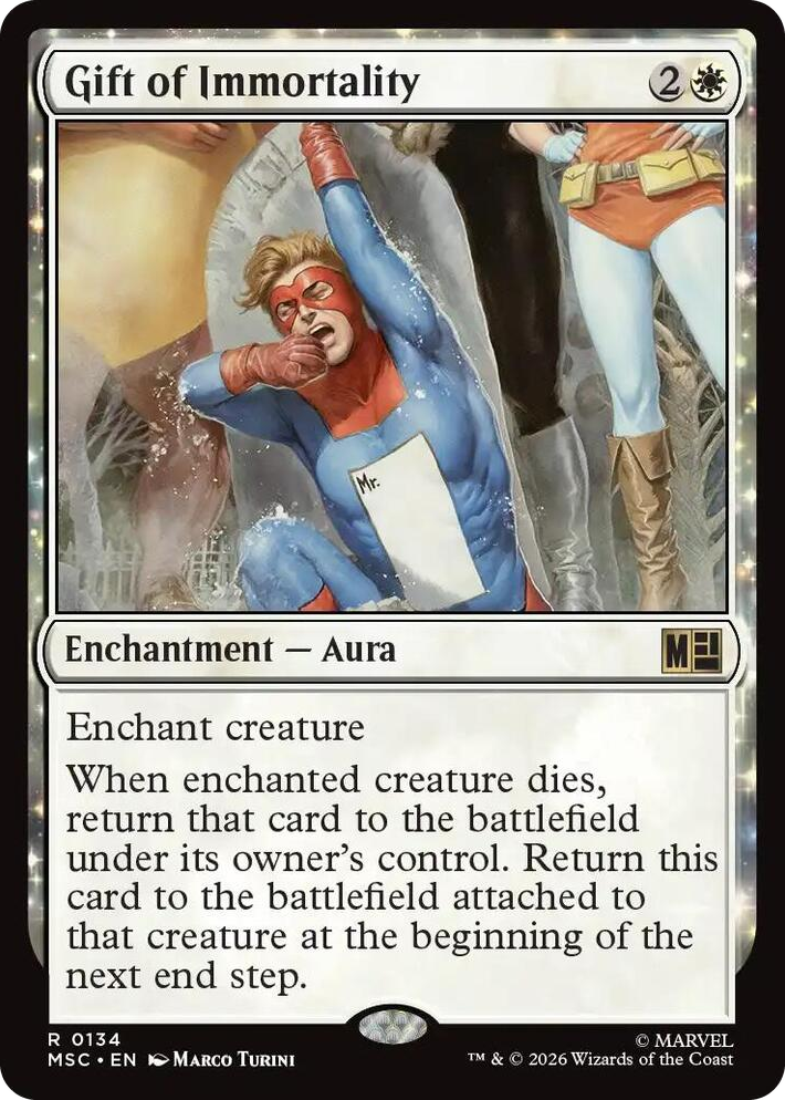 0134 Gift of Immortality R Commander: Marvel Super Heroes