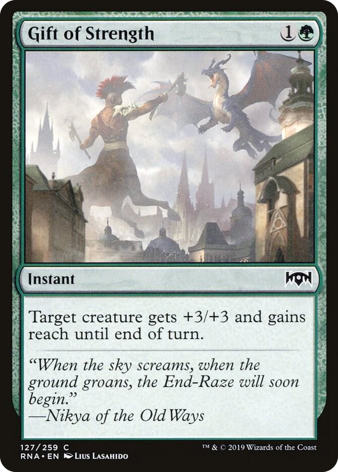 0127 Gift of Strength C Ravnica Allegiance