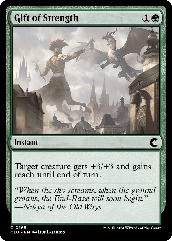 0165 Gift of Strength C Ravnica: Clue Edition