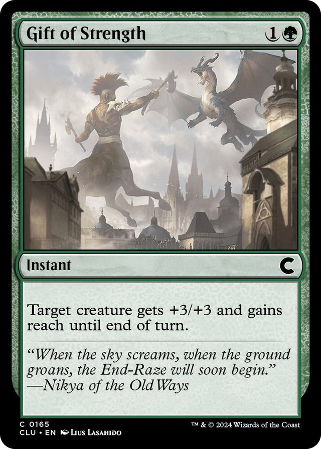 0165 Gift of Strength C Ravnica: Clue Edition