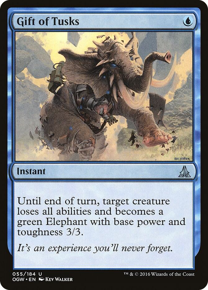 Gift of Tusks #55 U - Oath of the Gatewatch Pokemon card