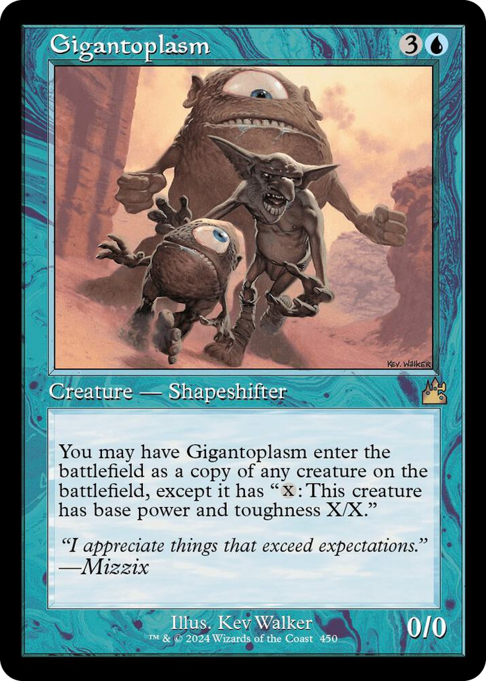 Gigantoplasm (Retro Frame) #450 R - Ravnica Remastered Pokemon card