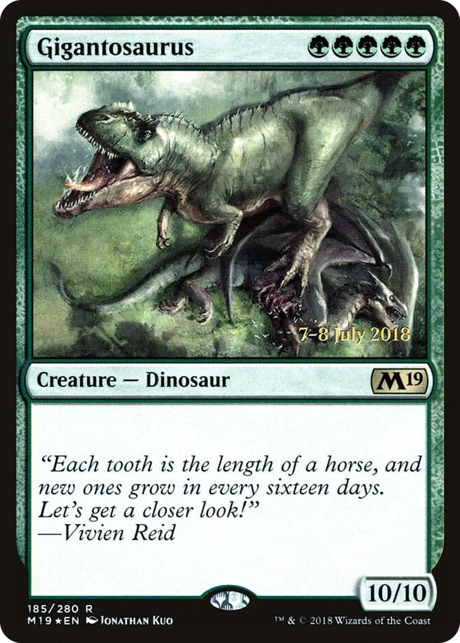 0185 Gigantosaurus R Prerelease Cards