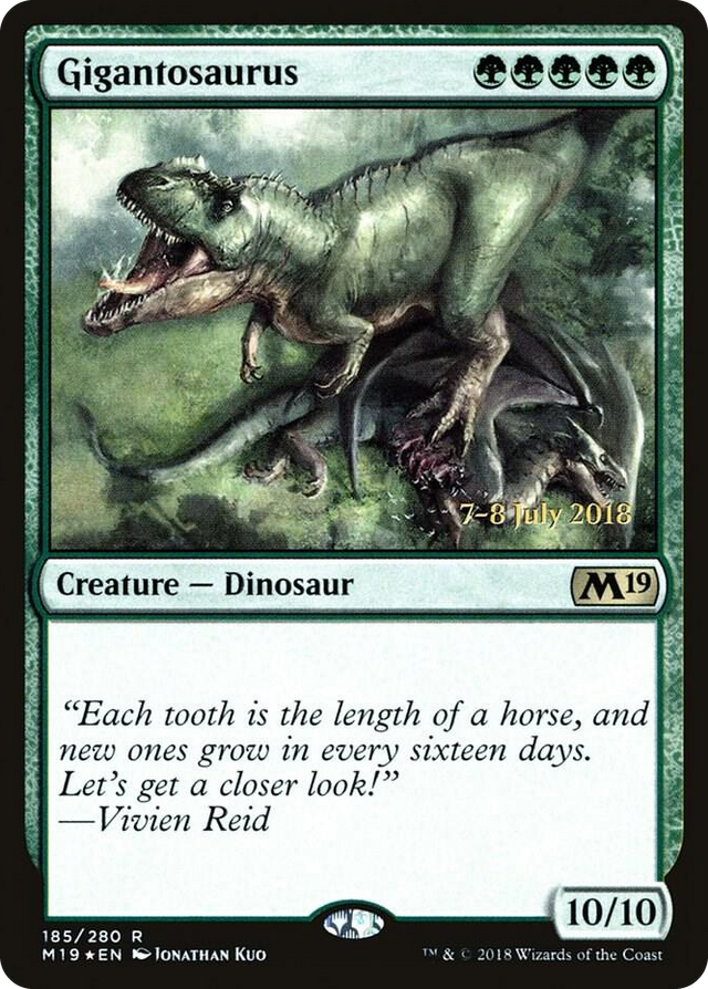 0185 Gigantosaurus R Prerelease Cards