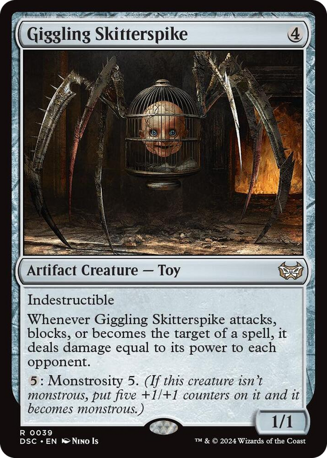 0039 Giggling Skitterspike R Commander: Duskmourn: House of Horror