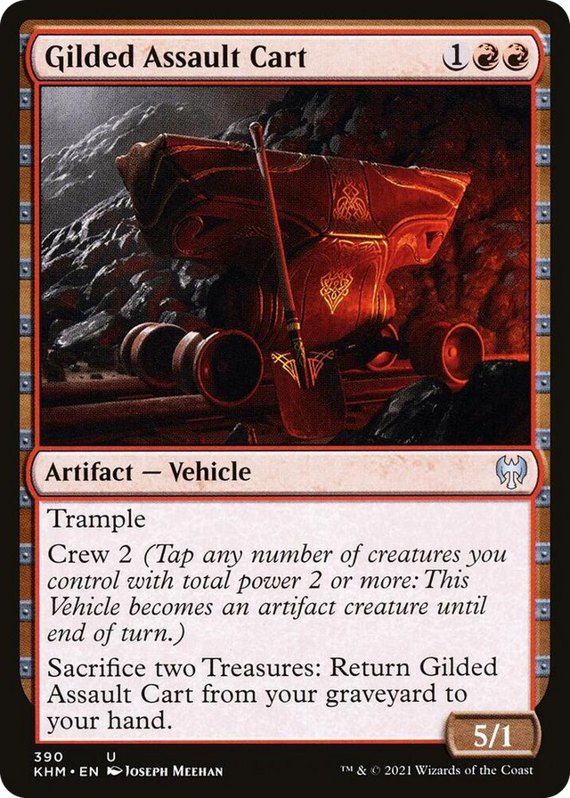0390 Gilded Assault Cart U Kaldheim