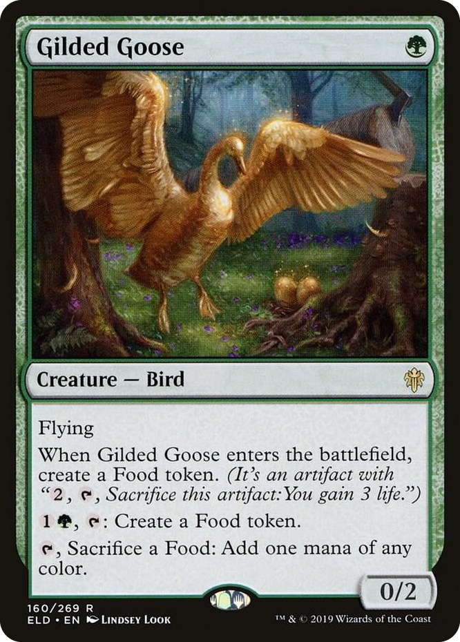 0160 Gilded Goose R Throne of Eldraine