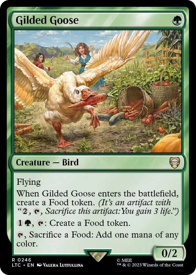Gilded Goose #246 R - Commander: The Lord of the Rings: Tales of Middle-earth Pokemon card